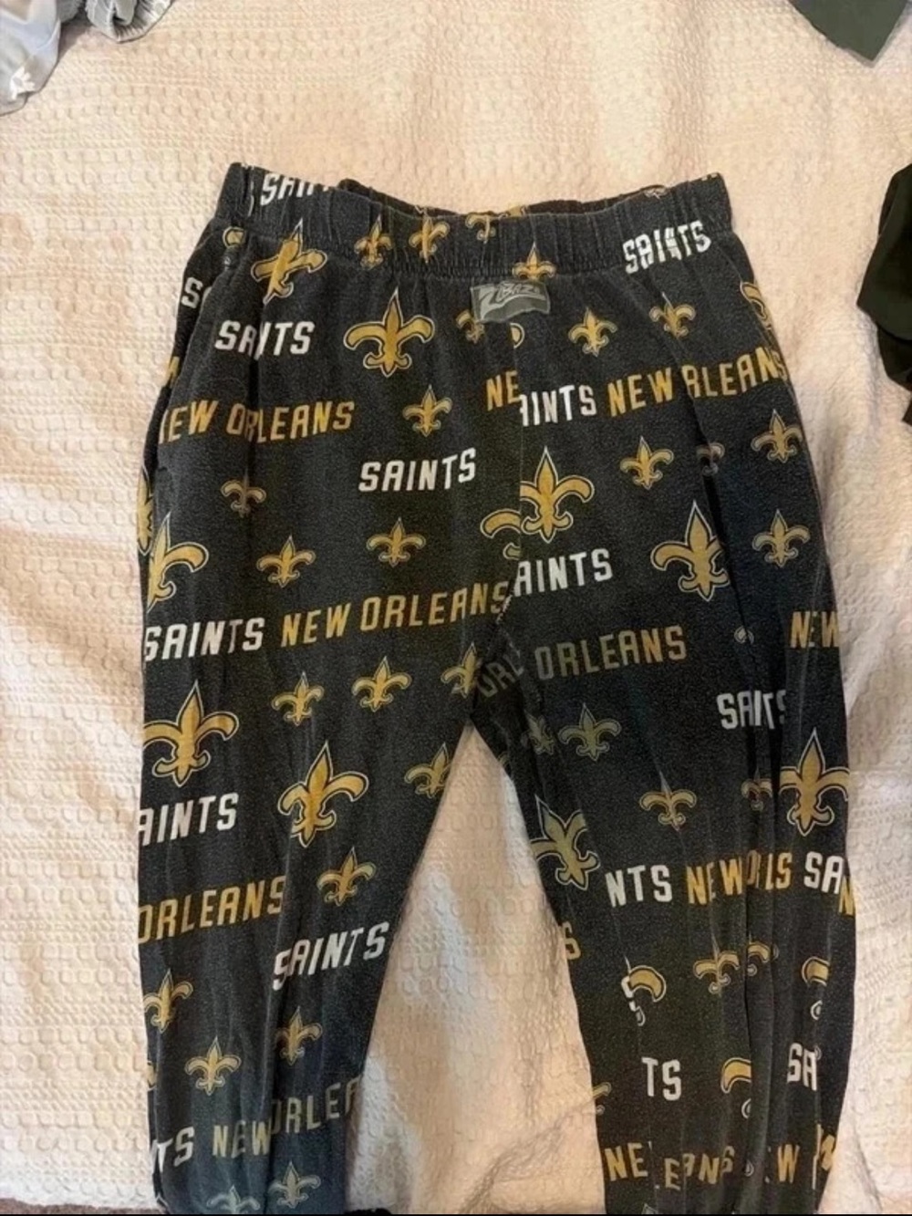 New Orleans Saints Black & Gold Logo Lounge Joggers